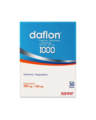 DAFLON 1000 DIOSMINA/HESPERIDINA 900/100 mg SUSPENSIÓN