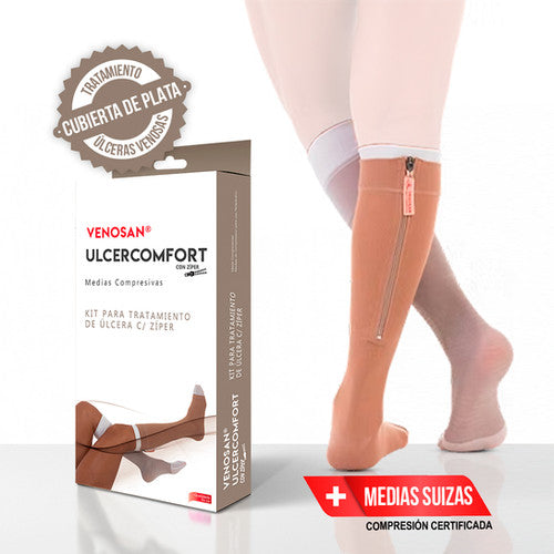 VENOSAN MEDIAS ULCERCOMFORT C/ZIPPER AD 20-30