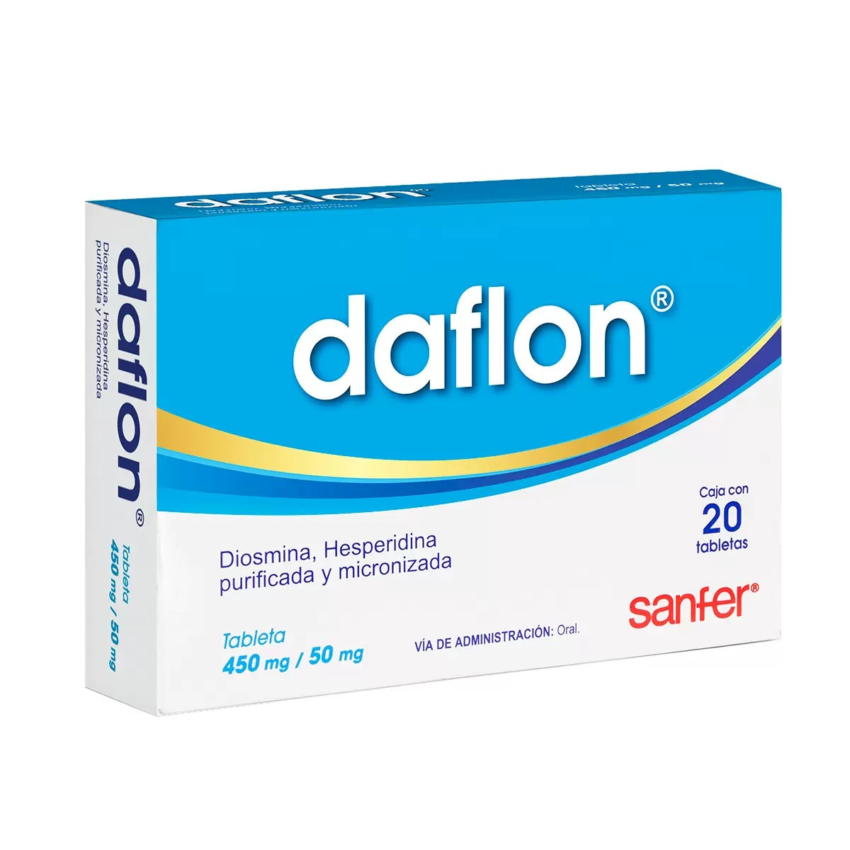 DAFLON DIOSMINA/HESPERIDINA 500 mg 20 tabs