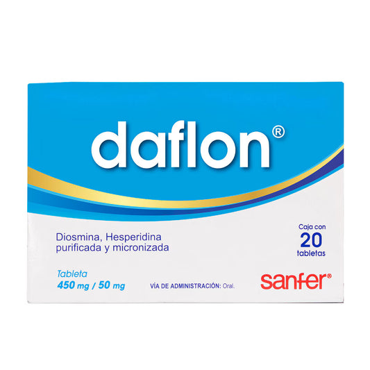 DAFLON DIOSMINA/HESPERIDINA 500 mg 20 tabs