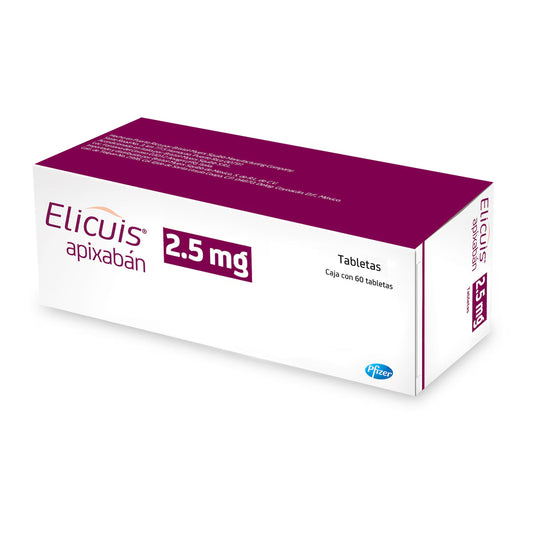 ELICUIS APIXABÁN 2.5 mg 60 tabs