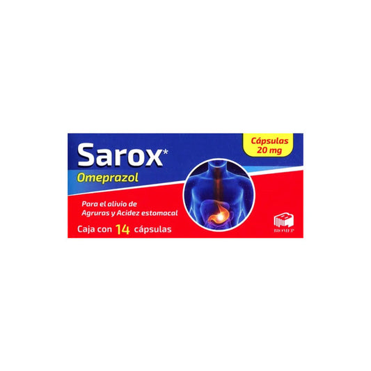 SAROX OMEPRAZOL 20 mg c/14 caps