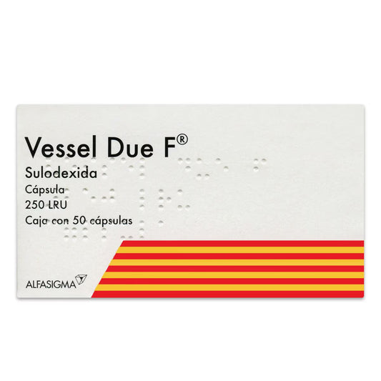 VESSEL DUE F SULODEXIDA 25 mg 50 tabs