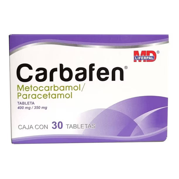 CARBAFEN PARACETAMOL/METOCARBAMOL 400/350 mg 30 tabs